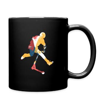 Freestyle-Roller - Tasse einfarbig - Schwarz - Rechts