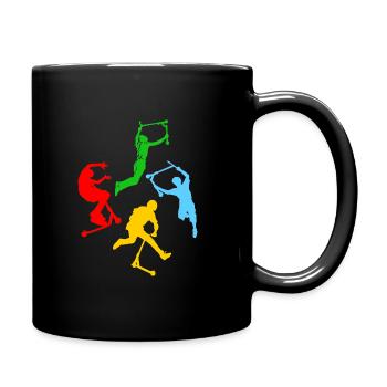 Freestyle-Roller - Tasse einfarbig - Schwarz - Rechts