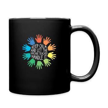 Nursery educator - Full Colour Mug - black - Right