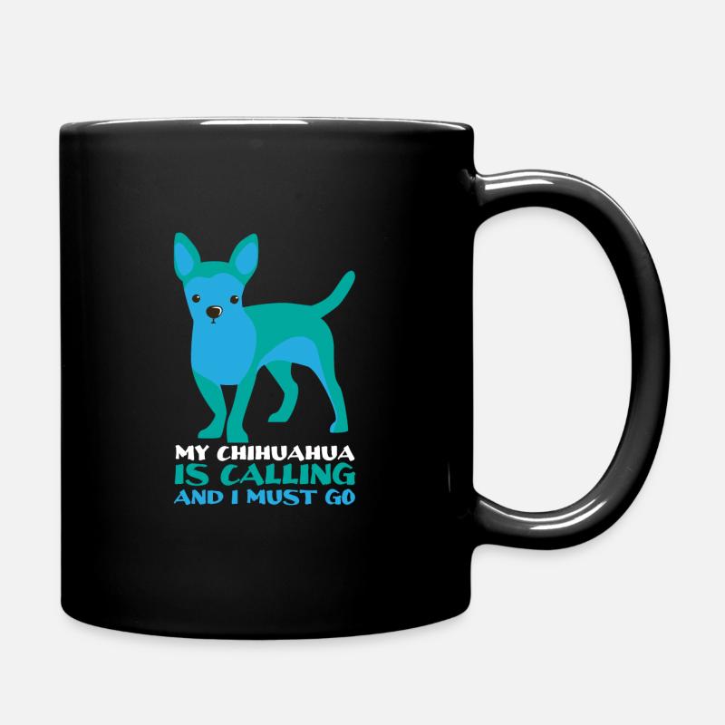 Chihuahua Dog - Full Colour Mug - black