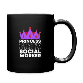 Social worker Social work Social work - Full Colour Mug - black - Right