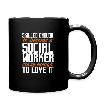 Social worker Social work Social work - Full Colour Mug - black - Right