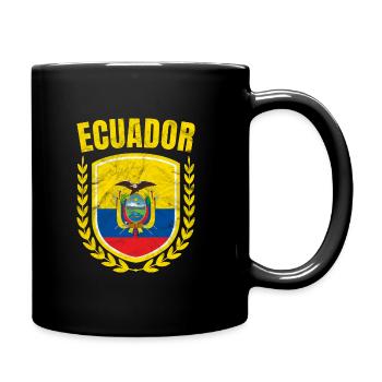 Ecuador - Tasse einfarbig - Schwarz - Rechts