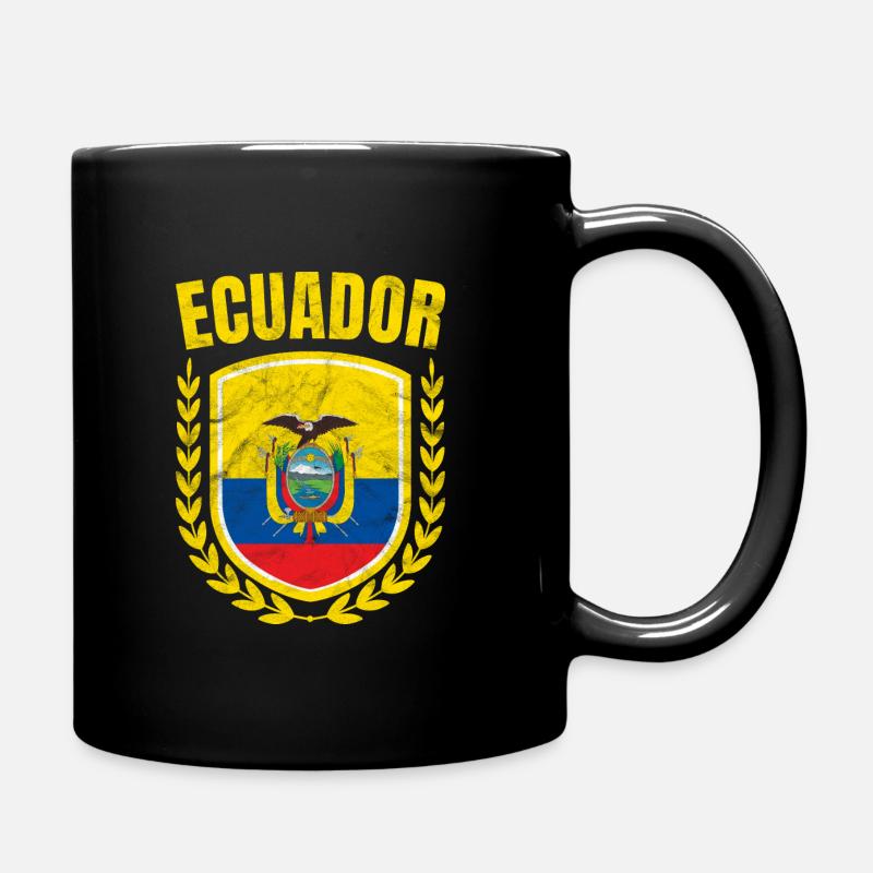 Ecuador - Tasse einfarbig - Schwarz
