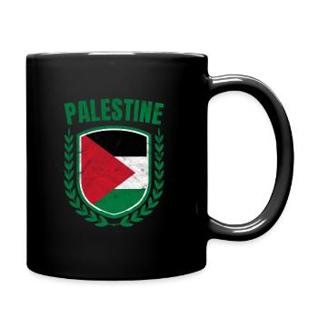 Palästina - Tasse einfarbig - Schwarz - Rechts