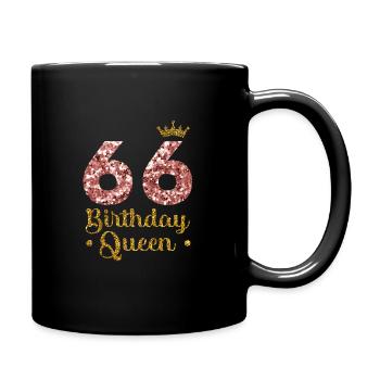 66e anniversaire Reine 66 ans Soixante-six ans - Mug uni - noir - Droite