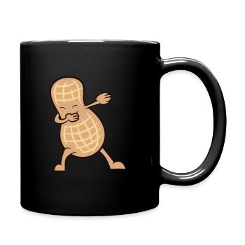 Erdnuss - Dab, dabbing, dabben, tanzen - Tasse einfarbig - Schwarz - Rechts