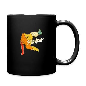 free running - Full Colour Mug - black - Right