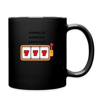 Normalize Gambling - Tasse einfarbig - Schwarz - Rechts