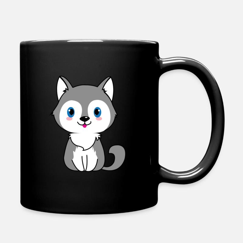 Ass der Wolf - Tasse einfarbig - Schwarz