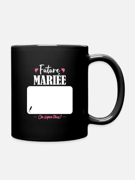 Team De La Mariée EVJF Future Mariée - Mug uni - noir