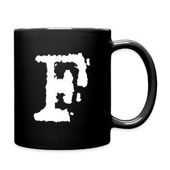 F - Tasse einfarbig - Schwarz - Rechts