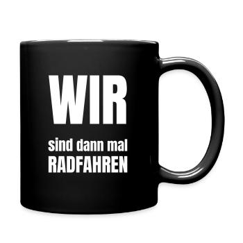We'll go cycling - Full Colour Mug - black - Right