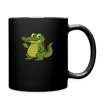 Little Crocodile - Full Colour Mug - black - Right