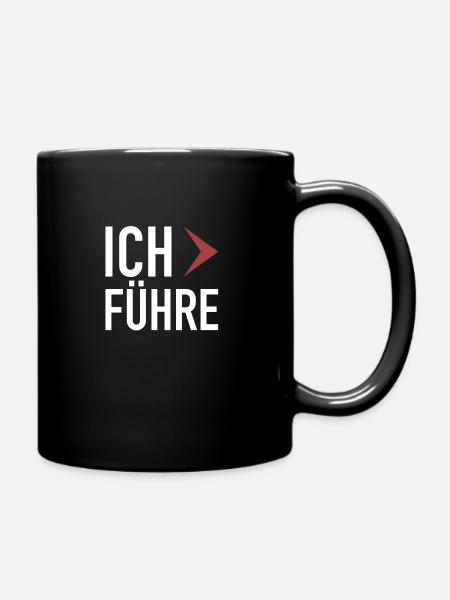 Manche Führen - Ich Führe Du Folgst, Manche Folgen - Tasse einfarbig - Schwarz