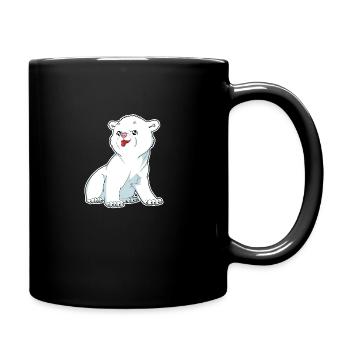 Polar Bear Shirt | Snow Cold Winter Bear Animal - Full Colour Mug - black - Right