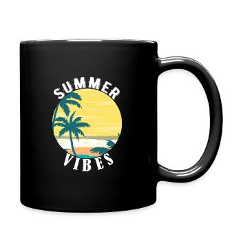 Summer vibes - Full Colour Mug - black - Right