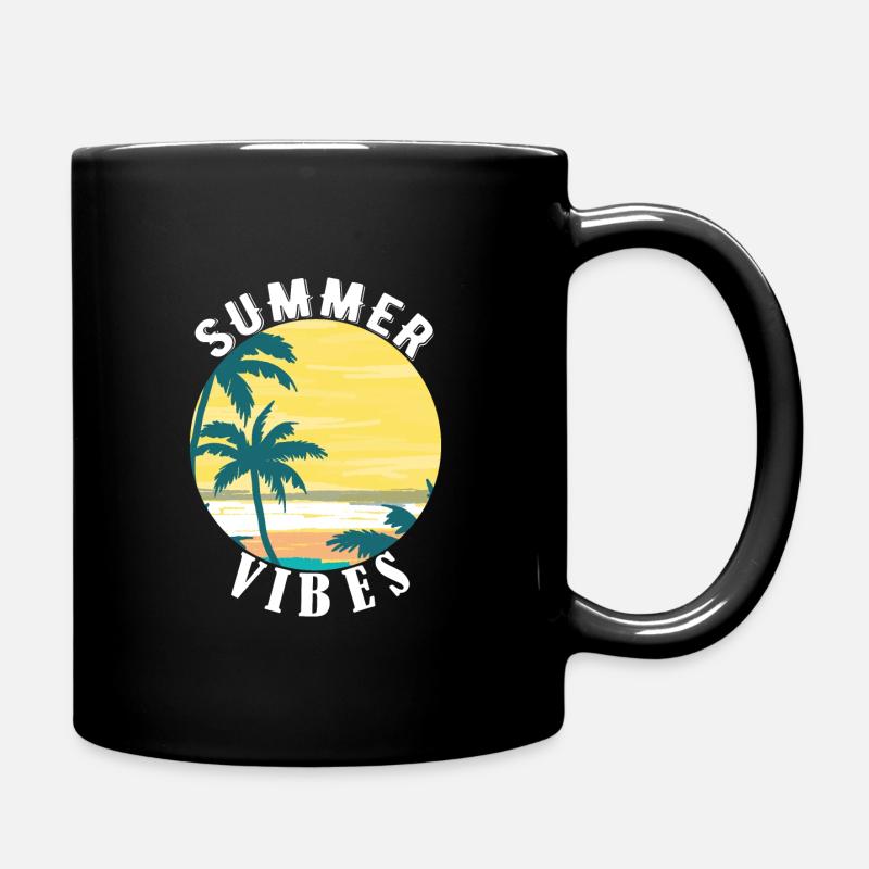 Summer vibes - Tasse einfarbig - Schwarz