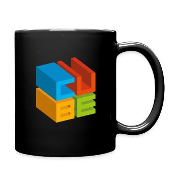 CUBE 3D - Full Colour Mug - black - Right