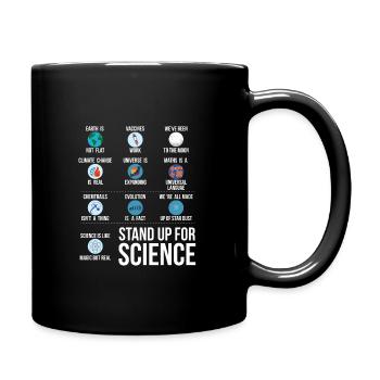 Wissenschaft Klimawandel Geschenk Science Impfen - Tasse einfarbig - Schwarz - Rechts