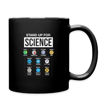 Wissenschaft Klimawandel Geschenk Science Impfen - Tasse einfarbig - Schwarz - Rechts