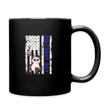 Panda America 4 juillet Birthday Boy - Mug uni - noir - Droite