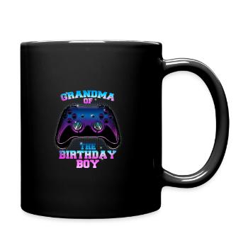 Joystick Grandma Of The Birthday Boy Controller - Full Colour Mug - black - Right