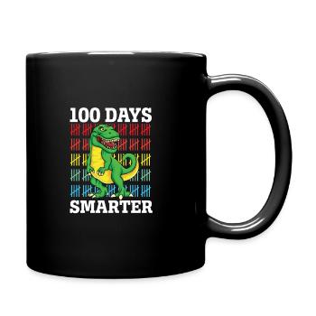 100 jours plus intelligents 100 ème jour d’école Dinosaure - Mug uni - noir - Droite