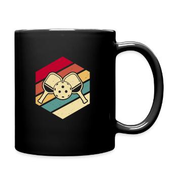 Vintage Pickleball Sports Paddle Lover Sunset - Mug uni - noir - Droite