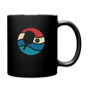 Vintage Pickleball Sports Paddle Lover Sunset - Mug uni - noir - Droite