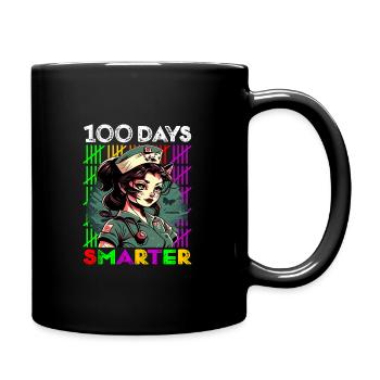 100 Days Smarter - Full Colour Mug - black - Right