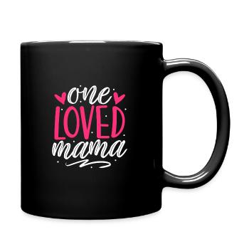 Mama Vibes Wife Mom Boss gesegnete Mutterliebe - Tasse einfarbig - Schwarz - Rechts