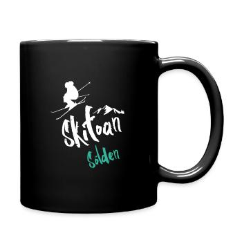Skiing Sölden - Full Colour Mug - black - Right