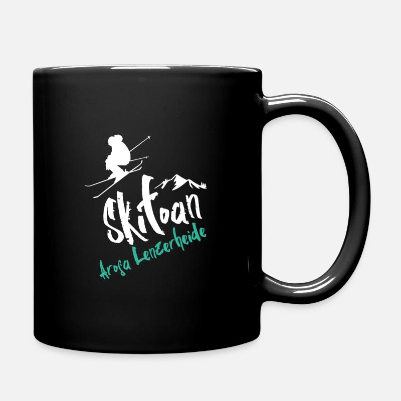 Skifahren Arosa Lenzerheide - Tasse einfarbig - Schwarz