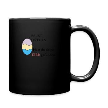 Ostern - Tasse einfarbig - Schwarz - Rechts