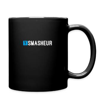 Smasher. For Padel players who smash - Full Colour Mug - black - Right