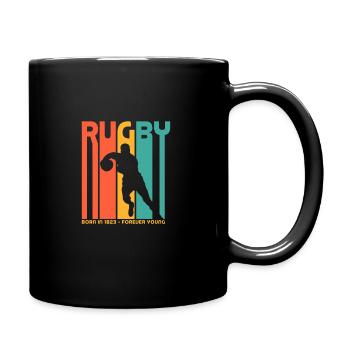 Rugby. Geboren 1823. Für Rugby-Fans - Tasse einfarbig - Schwarz - Rechts