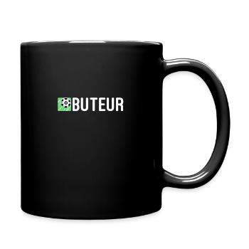 Torschütze - Für Stürmer im Fußball - Tasse einfarbig - Schwarz - Rechts
