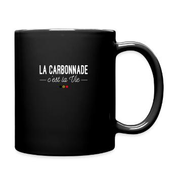 La Carbonnade ist Leben! Für Belgier - Tasse einfarbig - Schwarz - Rechts