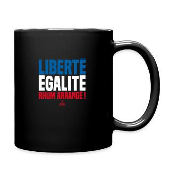 LIBERTE EGALITE RHUM ARRANGE ! Buveurs de rhum - Mug uni - noir - Droite