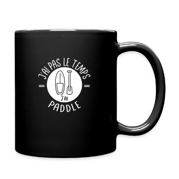 Ich habe keine Zeit zum Paddeln - Tasse einfarbig - Schwarz - Rechts
