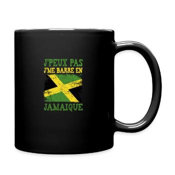 Je peux pas je me barre en Jamaique - Mug uni - noir - Droite