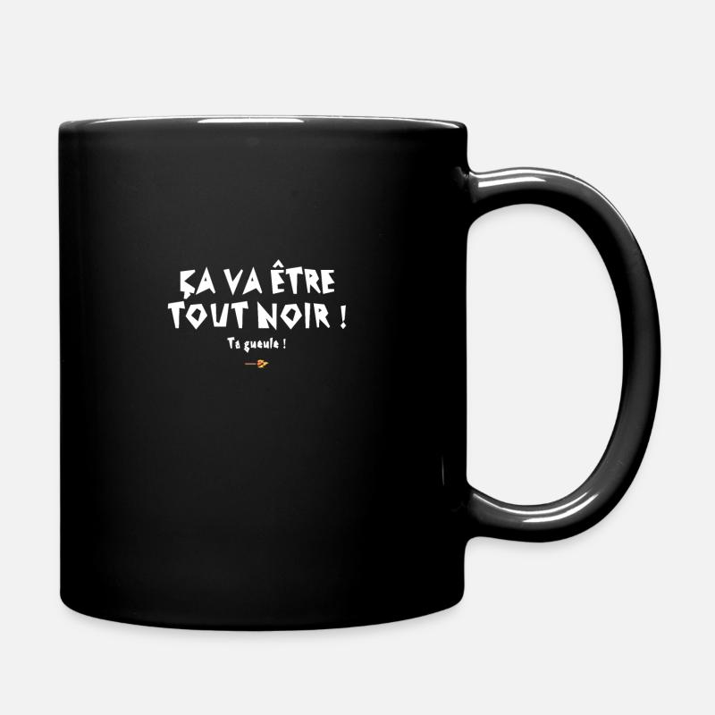 Es wird ganz schwarz sein! Replik im Film rrrrr - Tasse einfarbig - Schwarz
