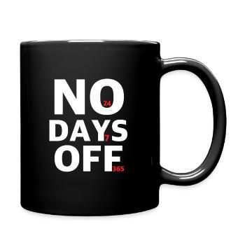 Pas de jours de repos | Fitness, Protéines, Entraînement - Mug uni - noir - Droite