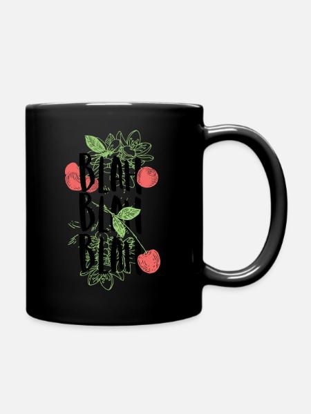 Bla, bla, bla - Tasse einfarbig - Schwarz