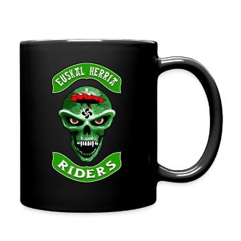 Baskische Fahrer - Tasse einfarbig - Schwarz - Rechts