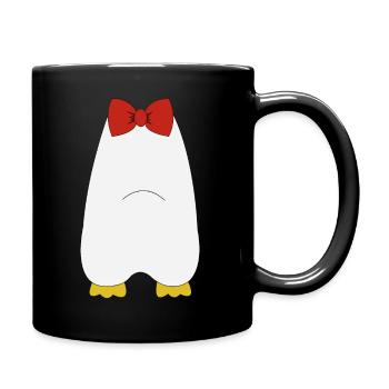 Halloween Kostüm Pinguin Tuxedo Geschenk JGA frack - Tasse einfarbig - Schwarz - Rechts