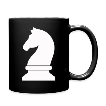 Chemise d'échecs - Mug uni - noir - Droite