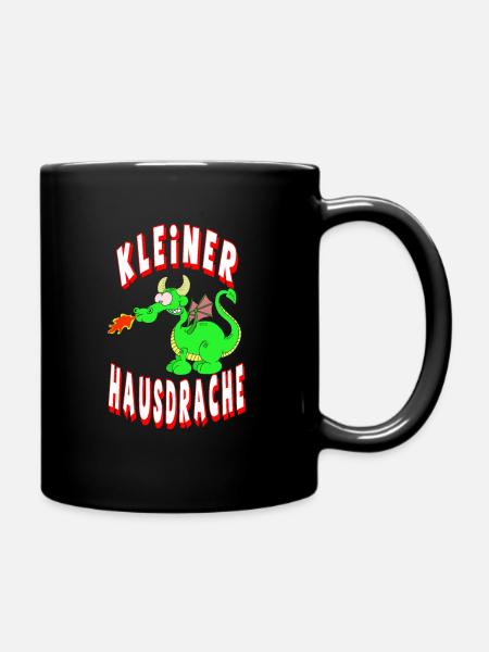 Kleiner Hausdrache - Tasse einfarbig - Schwarz