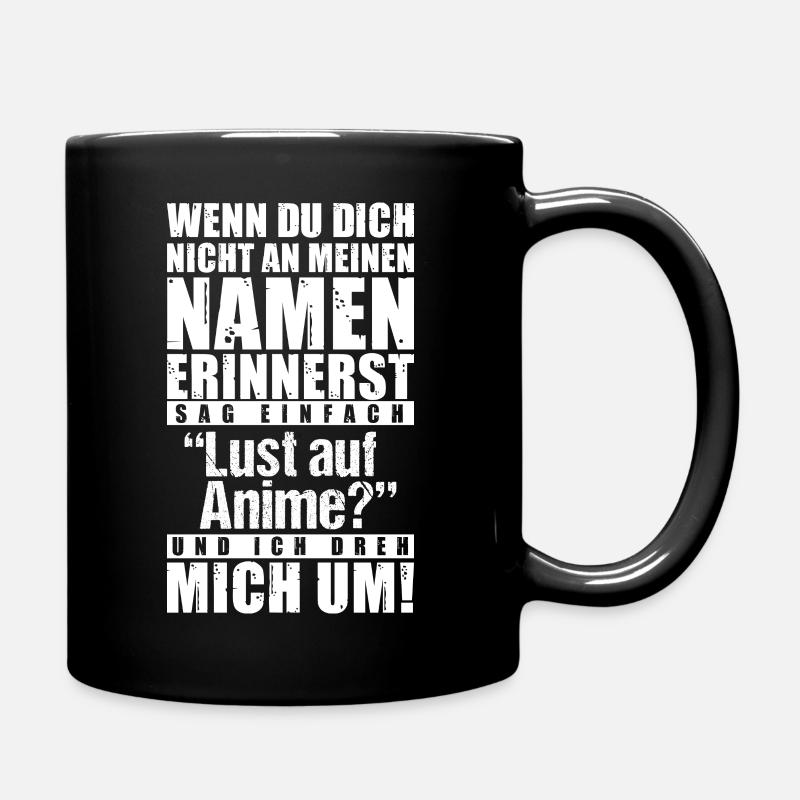Anime - Lust auf Anime - Tasse einfarbig - Schwarz